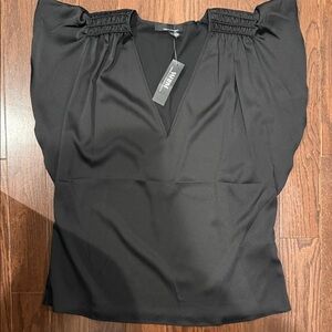 White House Black Market Black Women's Blouse